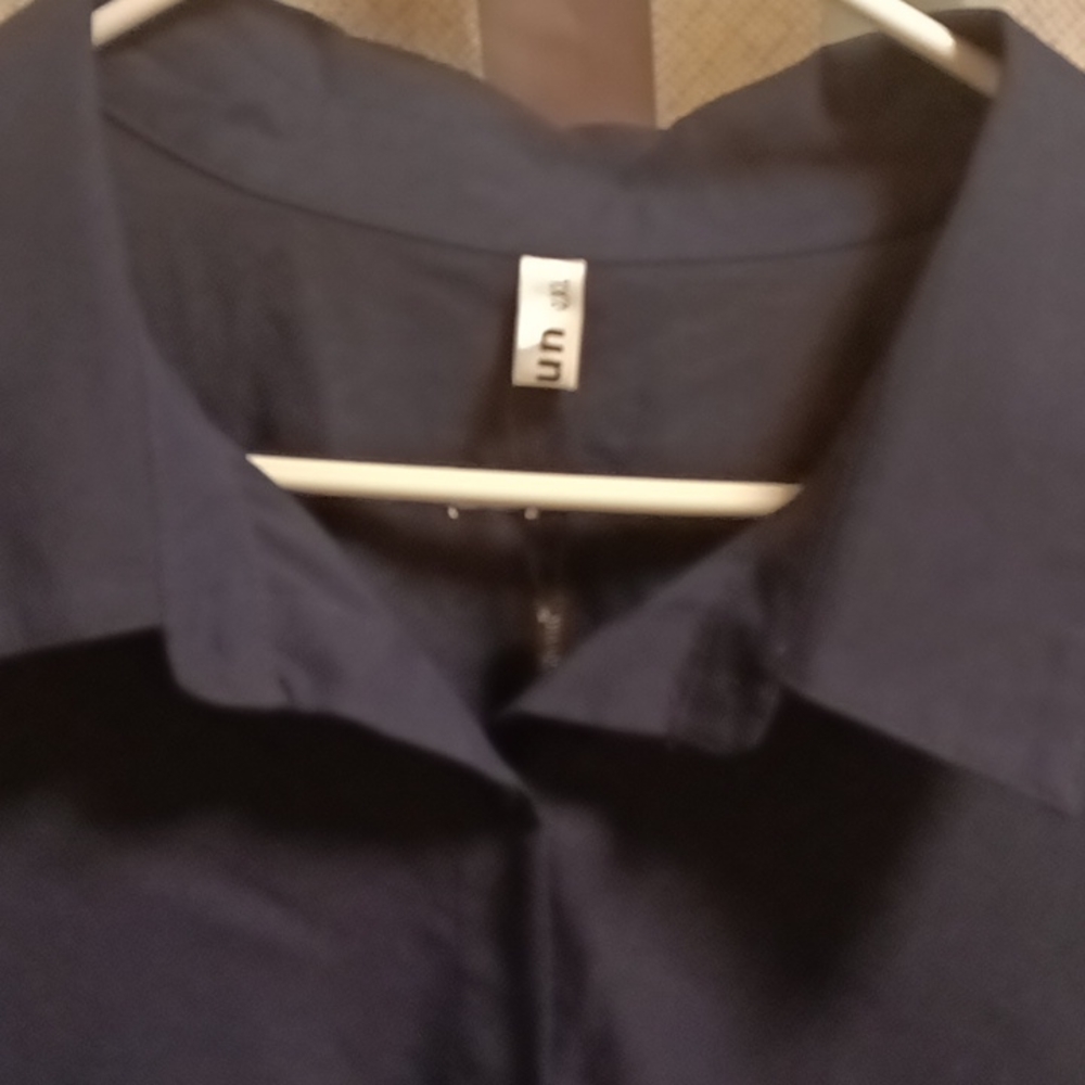 NWT Diosun beautiful navy blue long sleeve flared hem blouse Size 2XL